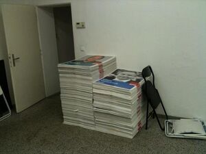 Wieder zurück: die Plakate aus dem zurückliegenden Wahlkampf.
